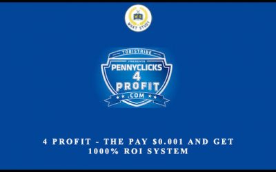 4 Profit – The Pay $0.001 And Get 1000% ROI System