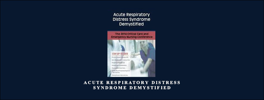 Acute Respiratory Distress Syndrome Demystified from Sean G. Smith