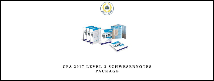 CFA 2017 Level 2 SchweserNotes Package from Kaplan Schweser