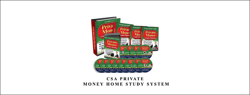 CSA Private Money Home Study System from David Lindahl