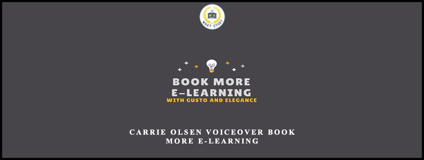 Carrie Olsen Voiceover Book More E-learning