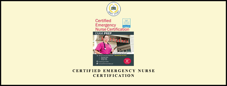 Certified Emergency Nurse Certification from Sean G. Smith