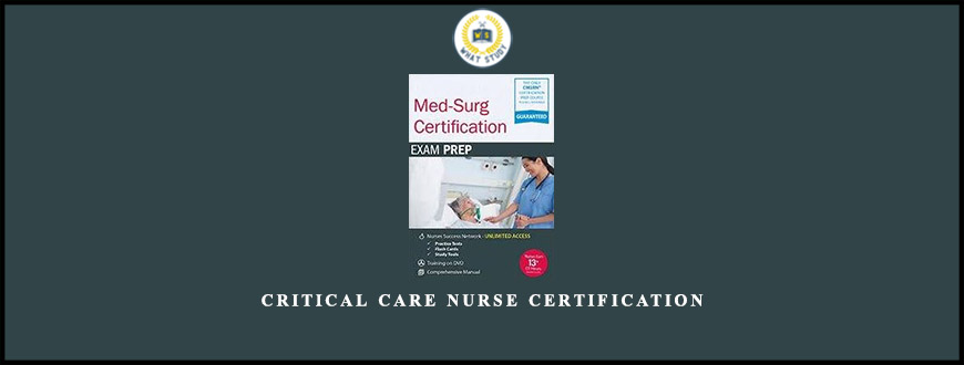 Critical Care Nurse Certification from Cyndi Zarbano