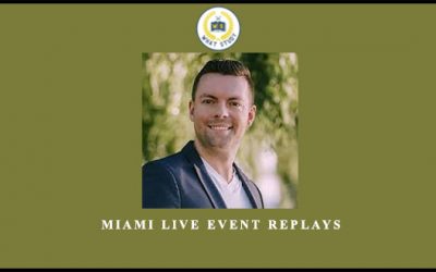 MIAMI LIVE Event Replays by Jon Mac