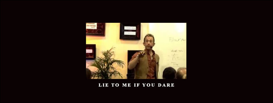 Lie To Me If You Dare from David Snyder