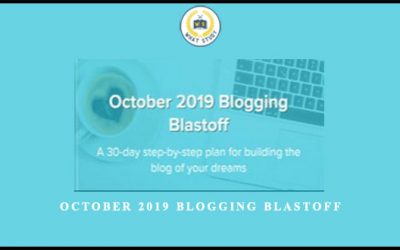 October 2019 Blogging Blastoff