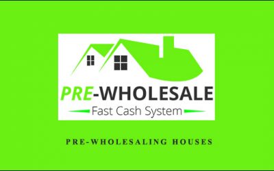 PRE-Wholesaling Houses