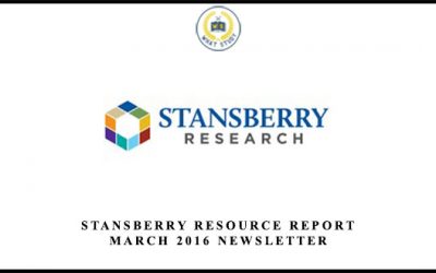 Resource Report March 2016 Newsletter