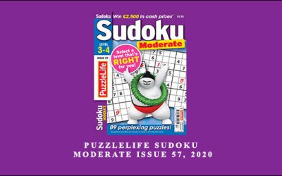 PuzzleLife Sudoku Moderate Issue 57, 2020