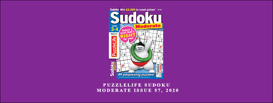 PuzzleLife Sudoku Moderate Issue 57, 2020