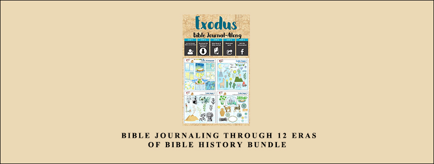Bible Journaling through 12 Eras of Bible History Bundle by Robin Sampson taking at Whatstudy.com