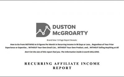 Recurring Affiliate Income Report