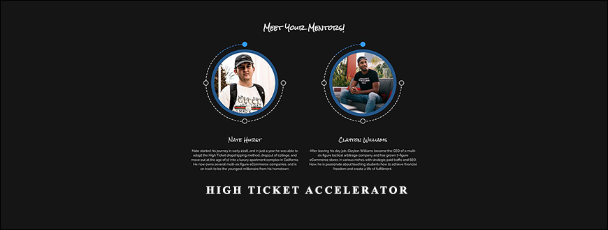 High Ticket Accelerator by Nate Hurst taking at Whatstudy.com