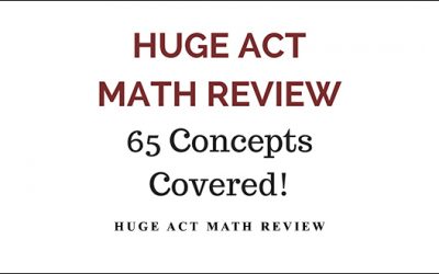 Huge ACT Math Review