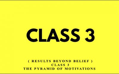 Class 3 The Pyramid of Motivations