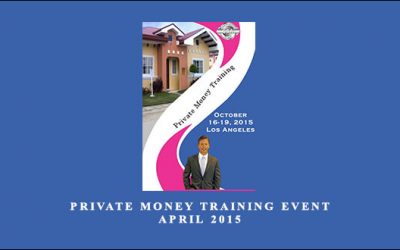 Private Money Training Event April 2015