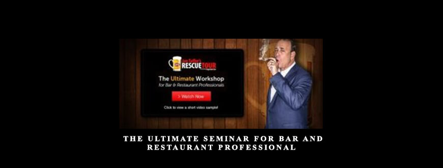 Jon Taffer – The Ultimate Seminar For Bar And Restaurant Professional taking at Whatstudy.com