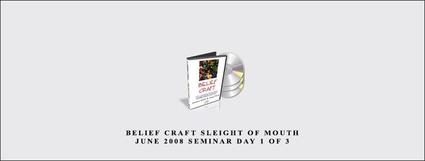 Jonathan Altfeld & Doug O’Brien – Belief Craft Sleight of Mouth June 2008 Seminar Day 1 of 3 taking at Whatstudy.com