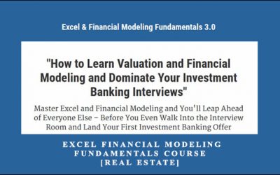 Excel Financial Modeling Fundamentals Course [Real Estate]