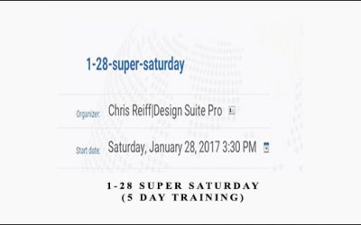 1-28 Super Saturday (5 day training)