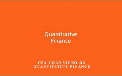CFA Core Video on Quantitative Finance