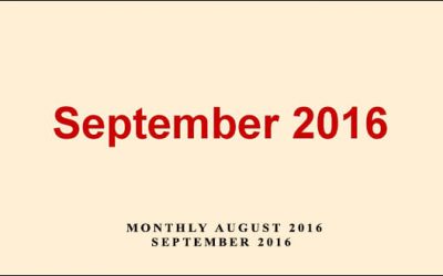 Monthly August 2016 September 2016