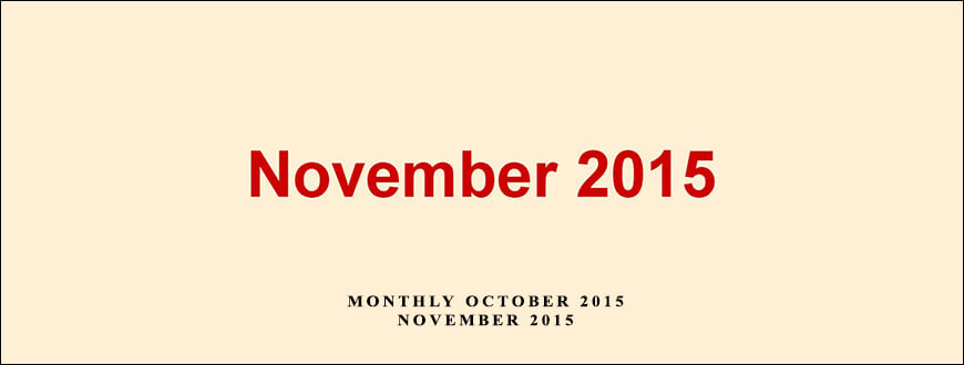 Dan Kennedy – Monthly October 2015 – November 2015