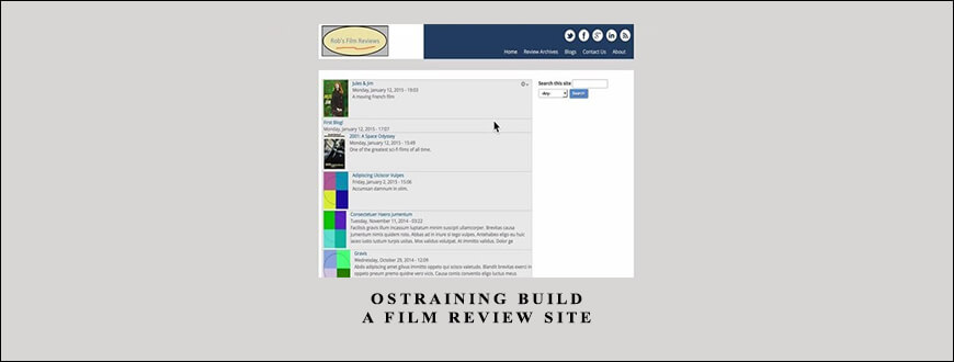 OSTraining Build a Film Review Site taking at Whatstudy.com