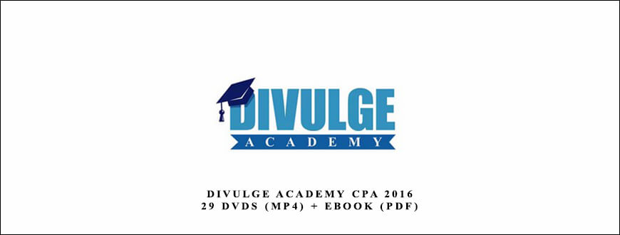 Divulge Academy CPA 2016 – 29 DVDs (MP4) + eBook (PDF)