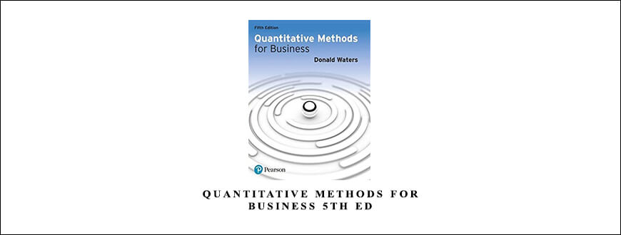 Donald Waters – Quantitative Methods for Business 5th Ed