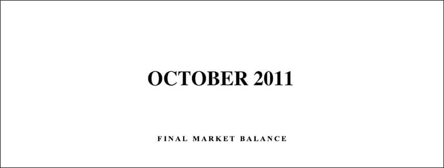 Final MarketBalance (Oct 2011)