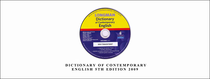 LONGMAN – Dictionary of Contemporary English 5th Edition 2009