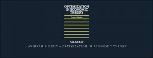  Avinash K.Dixit – Optimization in Economic Theory