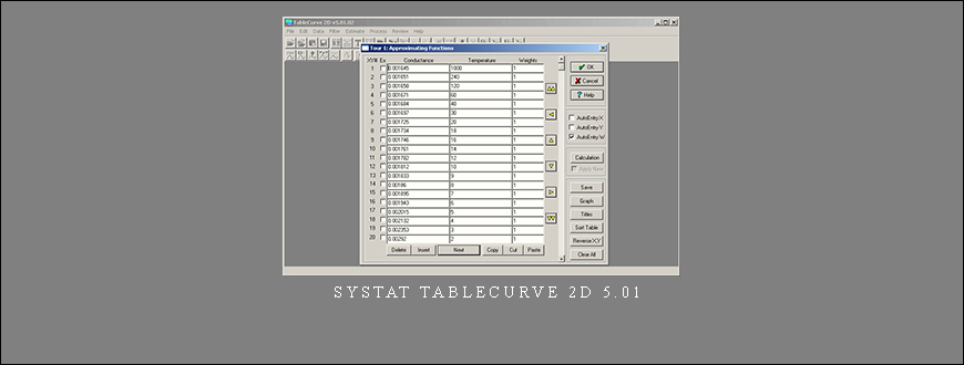 SYSTAT TableCurve 2D 5.01