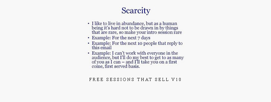 Free Sessions That Sell V10 taking at Whatstudy.com
